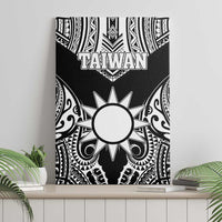 Taiwan Canvas Wall Art Austronesian Tribal Tattoo Black - Polynesian Pride