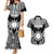 Personalised Taiwan Couples Matching Mermaid Dress and Hawaiian Shirt Austronesian Tribal Tattoo Black - Polynesian Pride