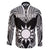Personalised Taiwan Family Matching Summer Maxi Dress and Hawaiian Shirt Austronesian Tribal Tattoo Black - Polynesian Pride