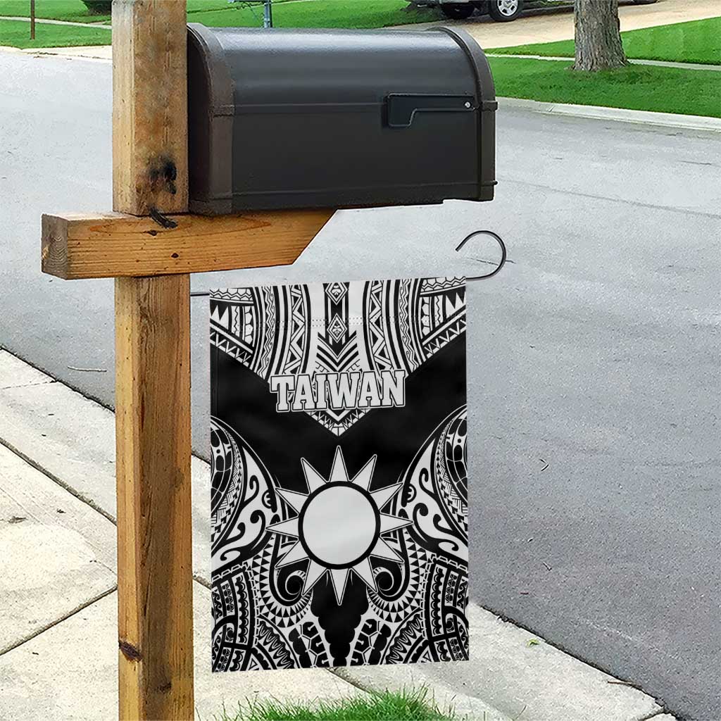Taiwan Garden Flag Austronesian Tribal Tattoo Black - Polynesian Pride