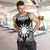 Personalised Taiwan Men Tank Top Austronesian Tribal Tattoo Black - Polynesian Pride