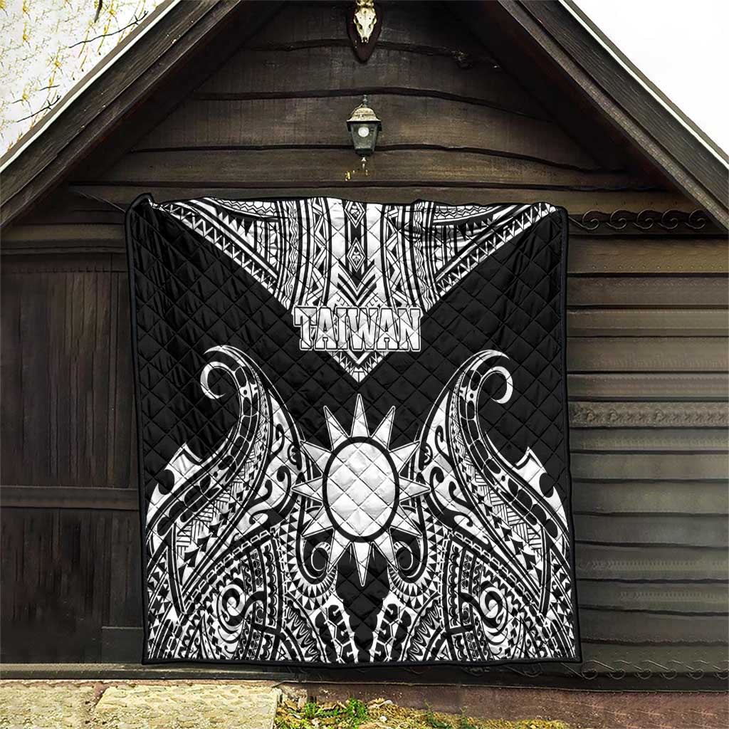 Taiwan Quilt Austronesian Tribal Tattoo Black - Polynesian Pride