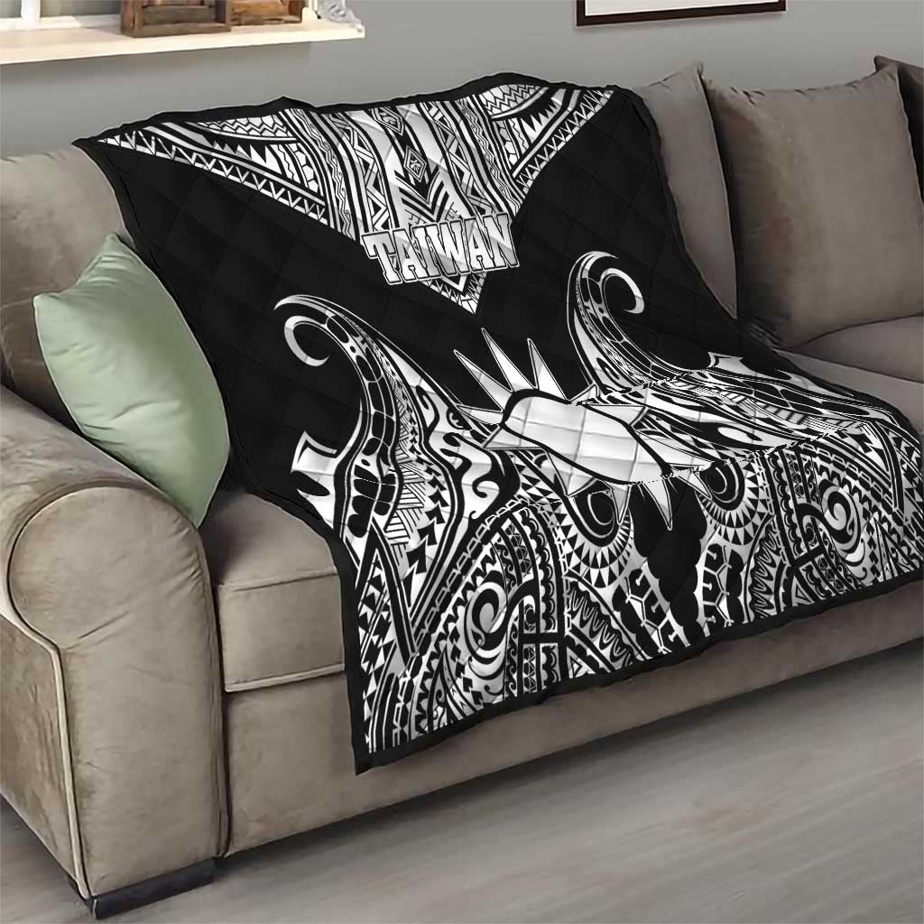 Taiwan Quilt Austronesian Tribal Tattoo Black - Polynesian Pride