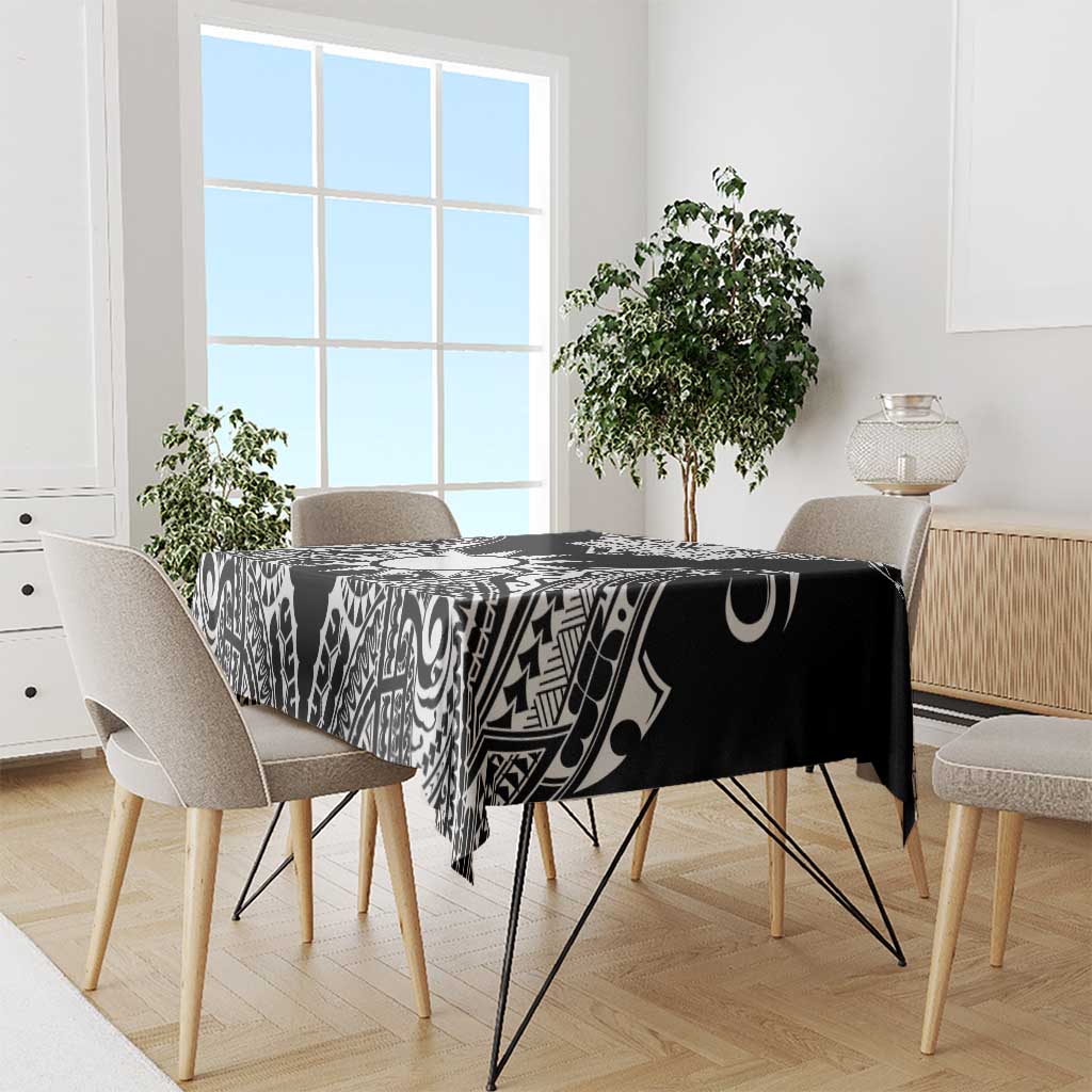 Taiwan Tablecloth Austronesian Tribal Tattoo Black - Polynesian Pride