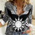 Personalised Taiwan Women Casual Shirt Austronesian Tribal Tattoo Black - Polynesian Pride