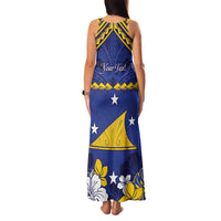Personalised Tokelau Happy Tokehega Day Family Matching Tank Maxi Dress and Hawaiian Shirt Polynesian Tribal Tattoo