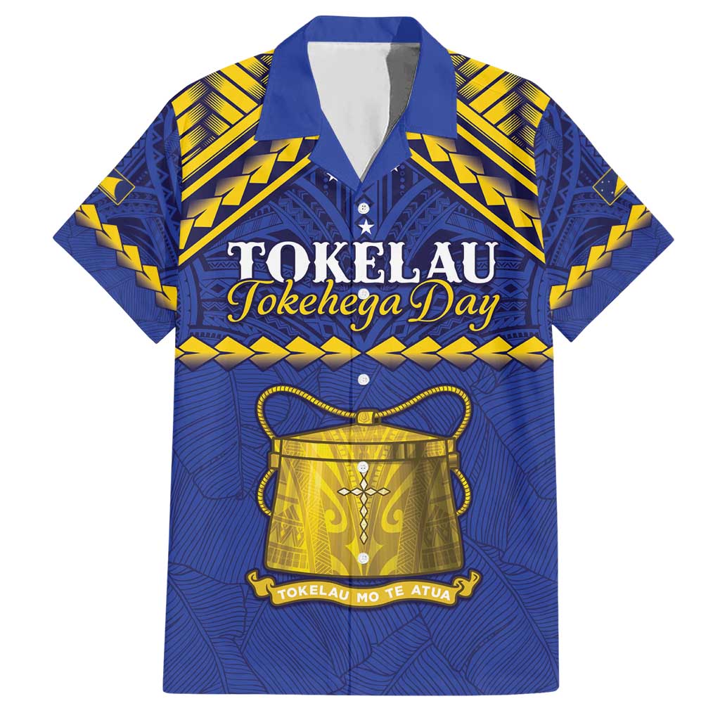 Personalised Tokelau Happy Tokehega Day Hawaiian Shirt Polynesian Tribal Tattoo