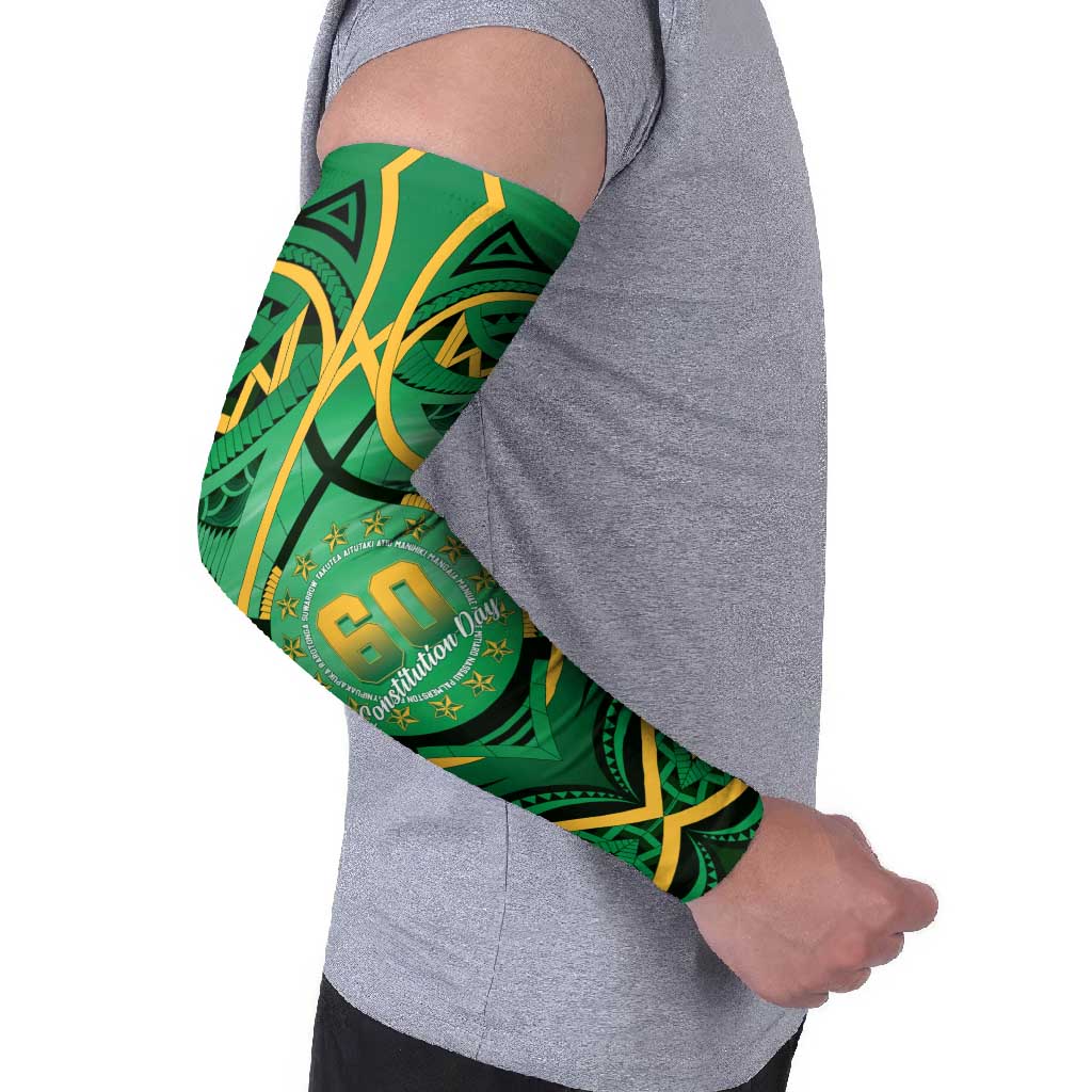 Cook Islands Constitution Day Arm Sleeves 60th Anniversary - Polynesian Pride