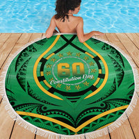 Cook Islands Constitution Day Beach Blanket 60th Anniversary - Polynesian Pride
