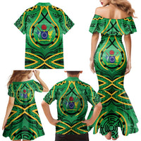 Cook Islands Constitution Day Family Matching Mermaid Dress and Hawaiian Shirt 60th Anniversary - Polynesian Pride