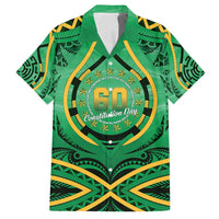 Cook Islands Constitution Day Family Matching Off Shoulder Maxi Dress and Hawaiian Shirt 60th Anniversary - Polynesian Pride