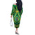Cook Islands Constitution Day Off The Shoulder Long Sleeve Dress 60th Anniversary - Polynesian Pride