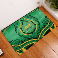 Cook Islands Constitution Day Rubber Doormat 60th Anniversary - Polynesian Pride