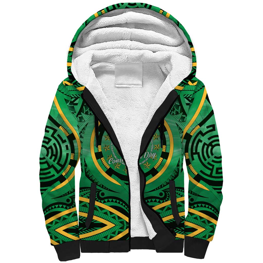 Cook Islands Constitution Day Sherpa Hoodie 60th Anniversary - Polynesian Pride