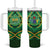 Cook Islands Constitution Day Tumbler With Handle 60th Anniversary - Polynesian Pride