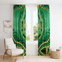 Cook Islands Constitution Day Window Curtain 60th Anniversary - Polynesian Pride