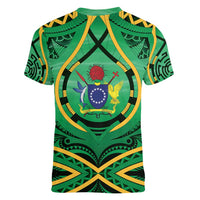 Cook Islands Constitution Day Women V-Neck T-Shirt 60th Anniversary - Polynesian Pride