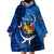 Personalized Tonga Vavau Wearable Blanket Hoodie Humpback Whale Coat Of Arms With Ngatu Pattern LT05 - Polynesian Pride