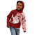 Personalized Tonga Niuas Kid Hoodie White Tailed Tropicbird With Ngatu Pattern LT05 - Polynesian Pride