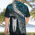 New Zealand Aotearoa Hawaiian Shirt Maori Hei Rehua Paua Shell Glitter Green