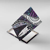 New Zealand Aotearoa Canvas Wall Art Maori Hei Rehua Paua Shell Glitter Purple