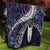 New Zealand Aotearoa Quilt Maori Hei Rehua Paua Shell Glitter Purple