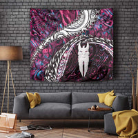 New Zealand Aotearoa Tapestry Maori Hei Rehua Paua Shell Glitter Pink