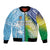 Personalised Happy Malampa Fiji Day Bomber Jacket Half Mix Style