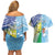 Personalised Happy Malampa Fiji Day Couples Matching Off Shoulder Short Dress and Hawaiian Shirt Half Mix Style