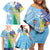 Personalised Happy Malampa Fiji Day Family Matching Off Shoulder Short Dress and Hawaiian Shirt Half Mix Style