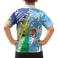 Personalised Happy Malampa Fiji Day Family Matching Puletasi and Hawaiian Shirt Half Mix Style LT05 - Polynesian Pride
