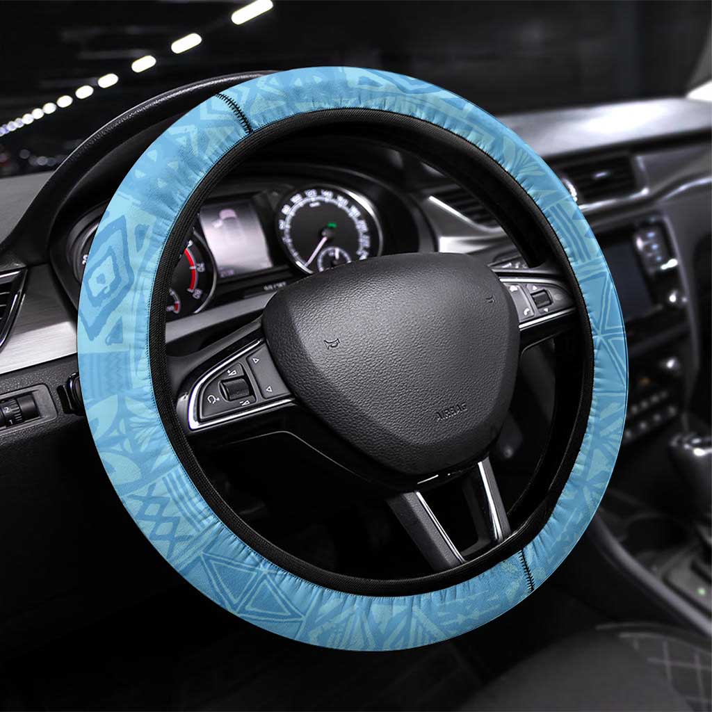 Happy Malampa Fiji Day Steering Wheel Cover Half Mix Style