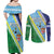 Love Malampa Fiji Day Couples Matching Off Shoulder Maxi Dress and Long Sleeve Button Shirt Together We Grow