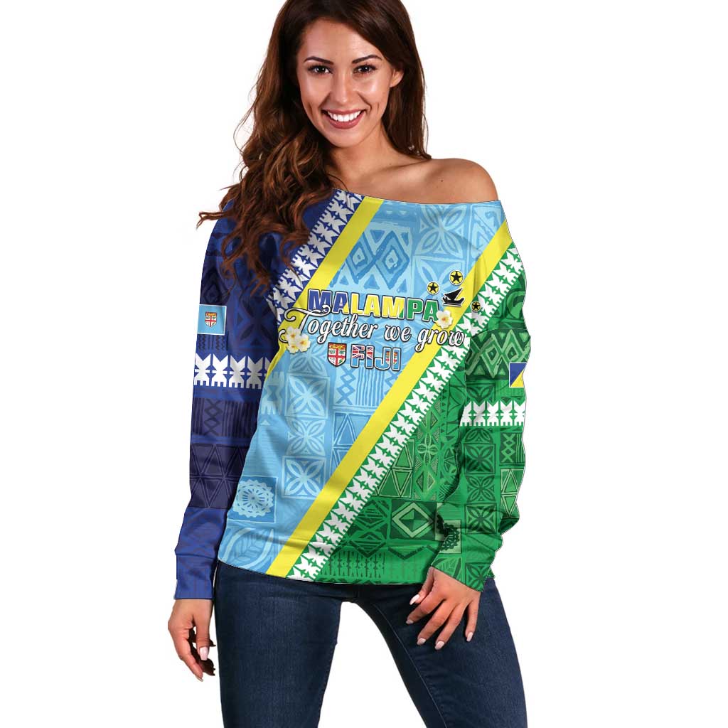 Love Malampa Fiji Day Off Shoulder Sweater Together We Grow