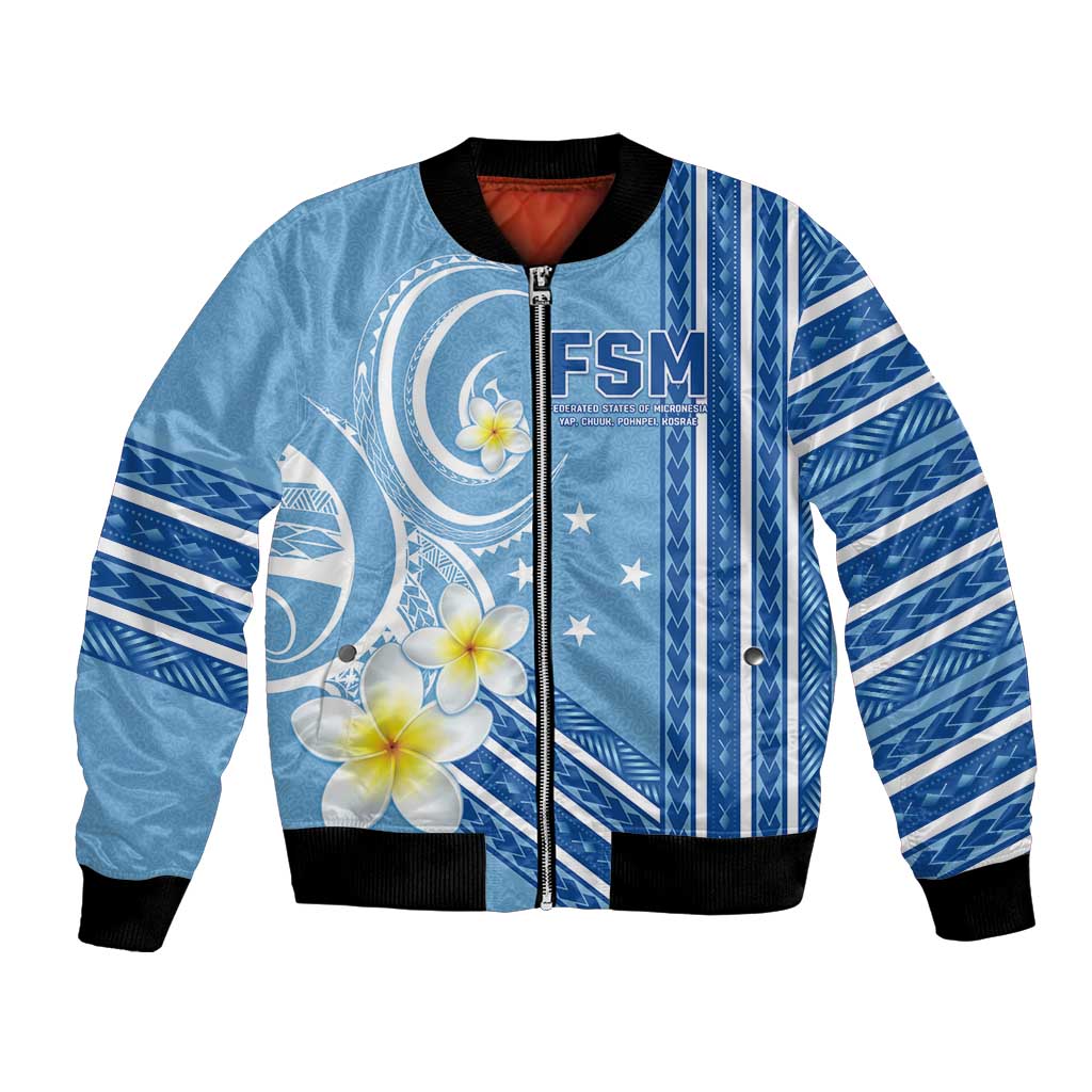 Personalised Federated States of Micronesia Bomber Jacket Happy 38th Independence Anniversary