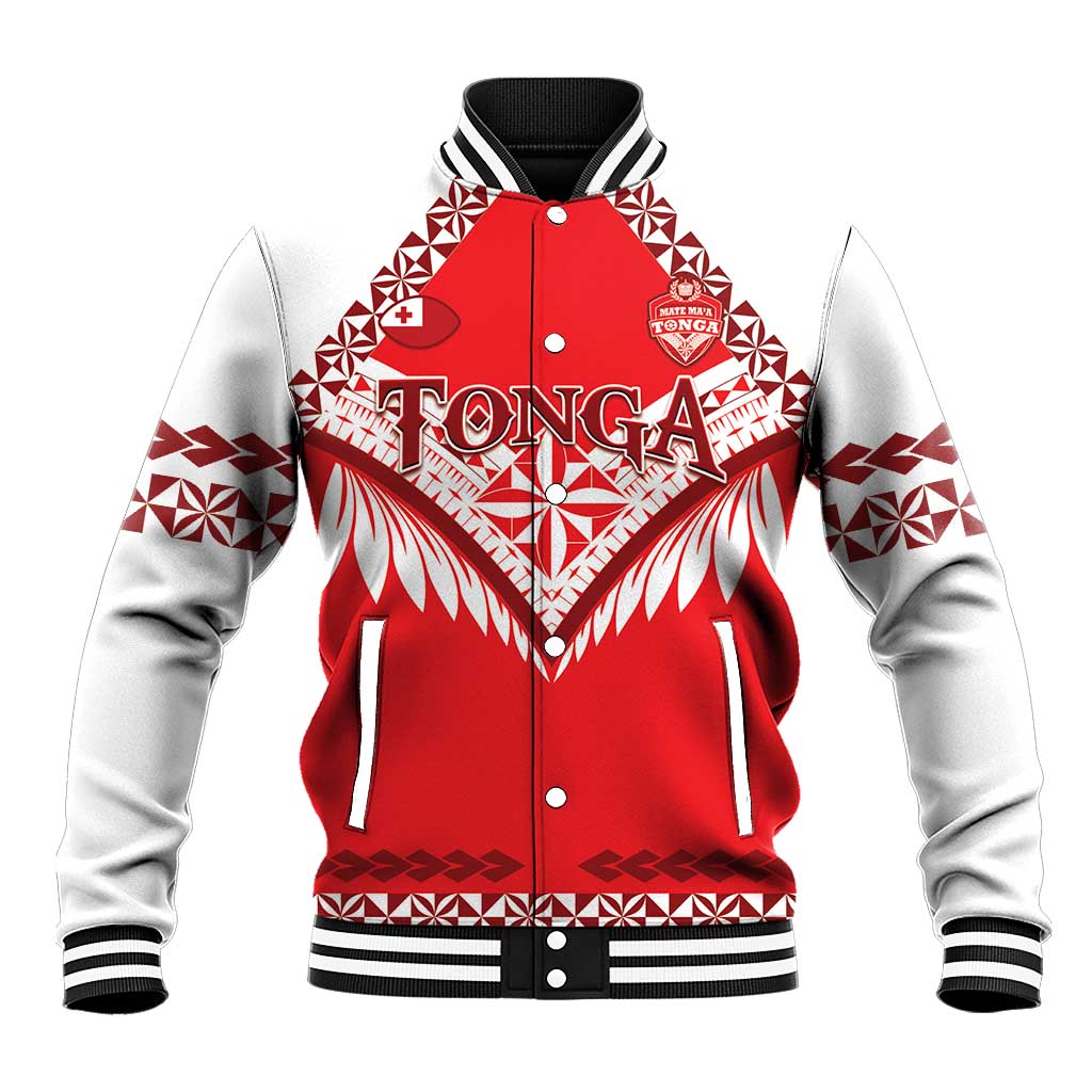 Custom Tonga Mate Maa Rugby Baseball Jacket Go Champions