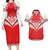 Custom Tonga Mate Maa Rugby Couples Matching Long Sleeve Bodycon Dress and Hawaiian Shirt Go Champions