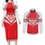 Custom Tonga Mate Maa Rugby Couples Matching Long Sleeve Bodycon Dress and Long Sleeve Button Shirt Go Champions