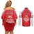 Custom Tonga Mate Maa Rugby Couples Matching Off Shoulder Short Dress and Long Sleeve Button Shirt Go Champions