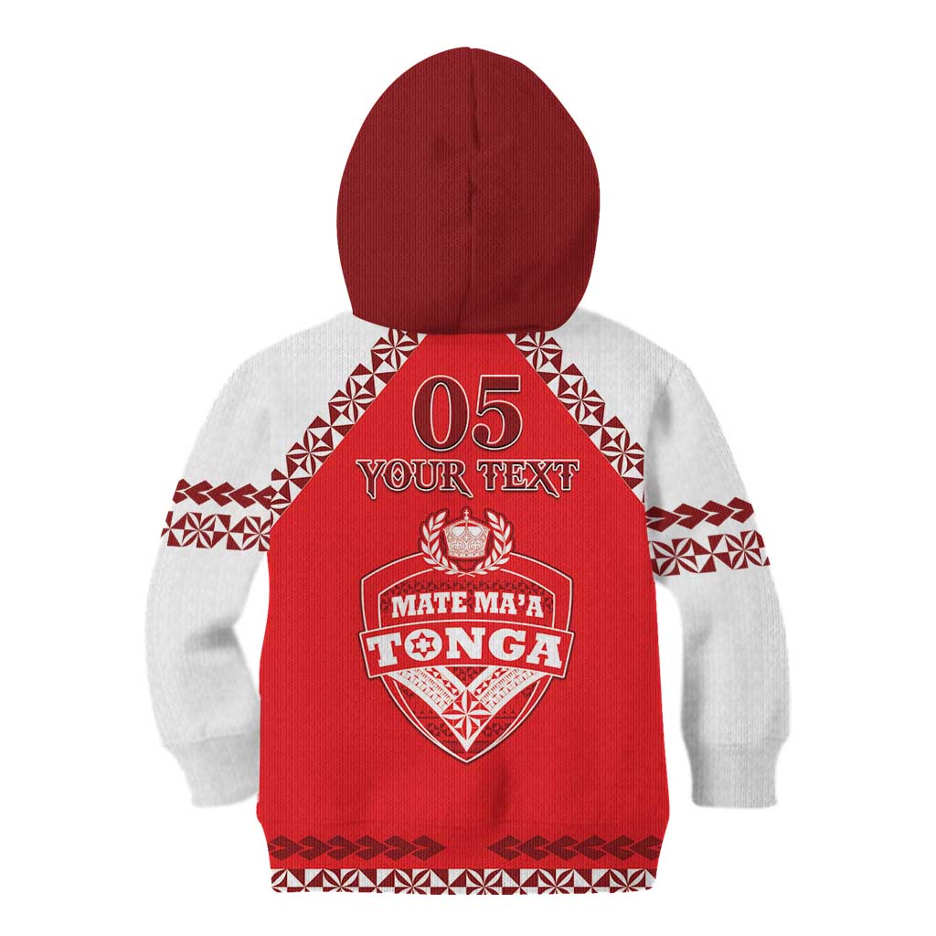 Custom Tonga Mate Maa Rugby Kid Hoodie Go Champions