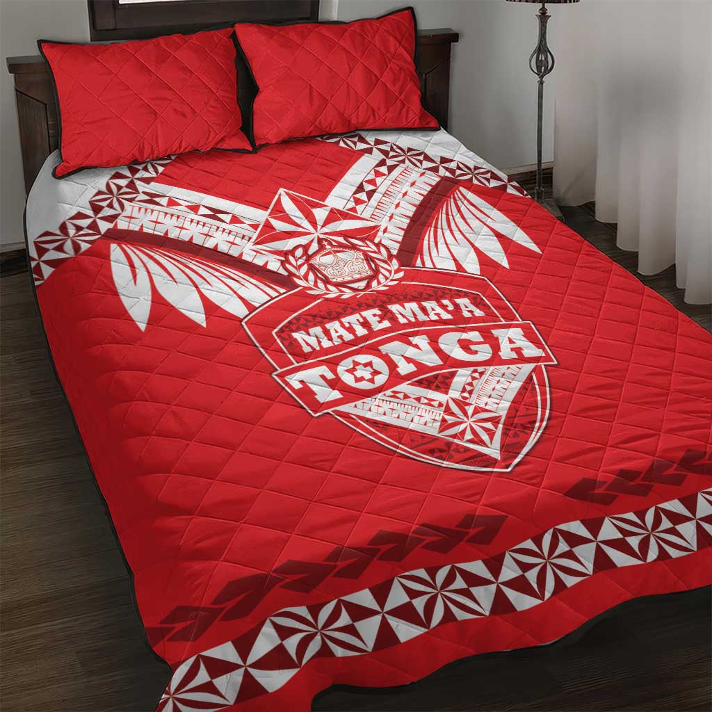 Tonga Mate Maa Rugby Quilt Bed Set Go Champions