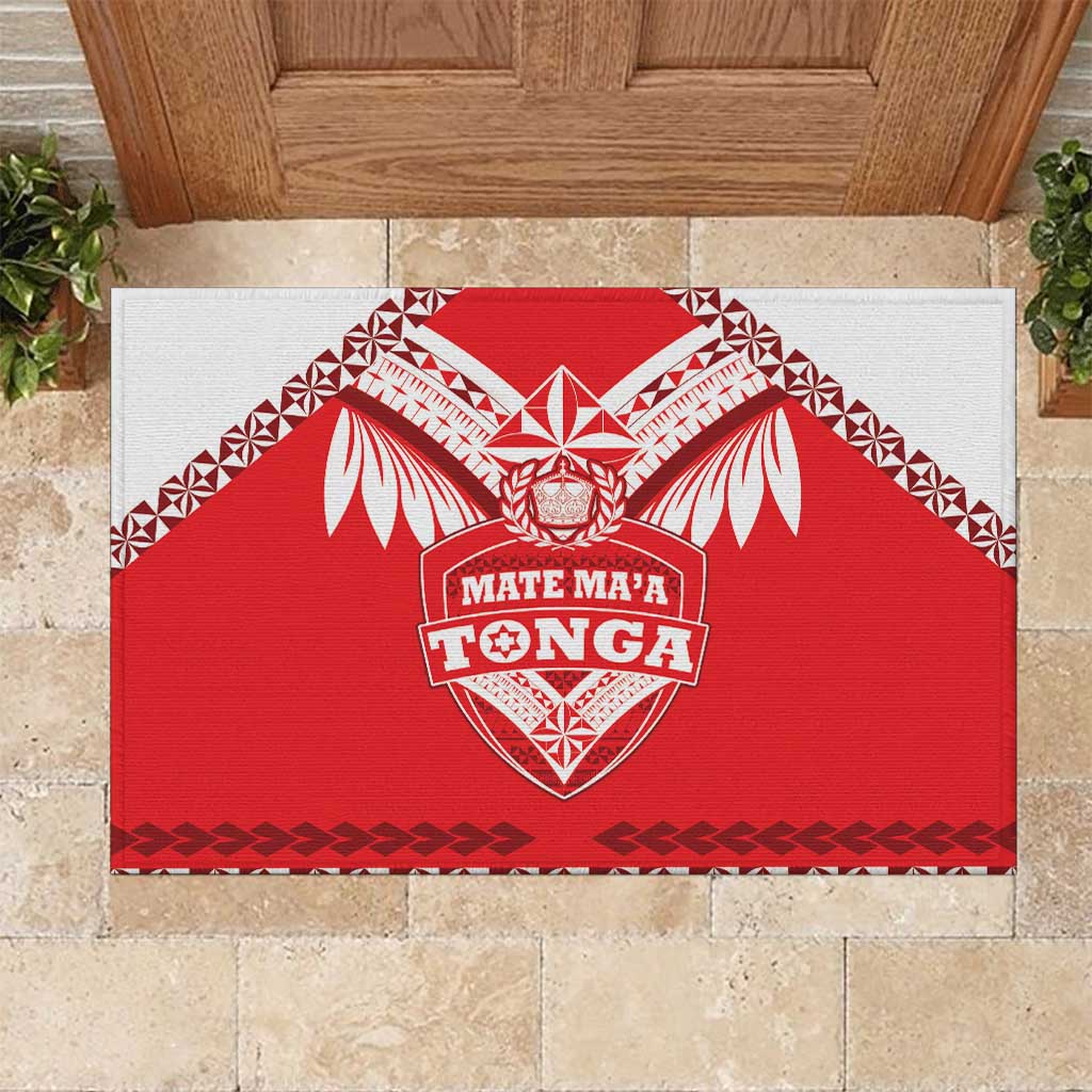 Tonga Mate Maa Rugby Rubber Doormat Go Champions