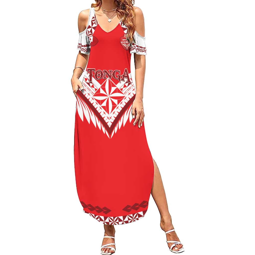 Custom Tonga Mate Maa Rugby Summer Maxi Dress Go Champions