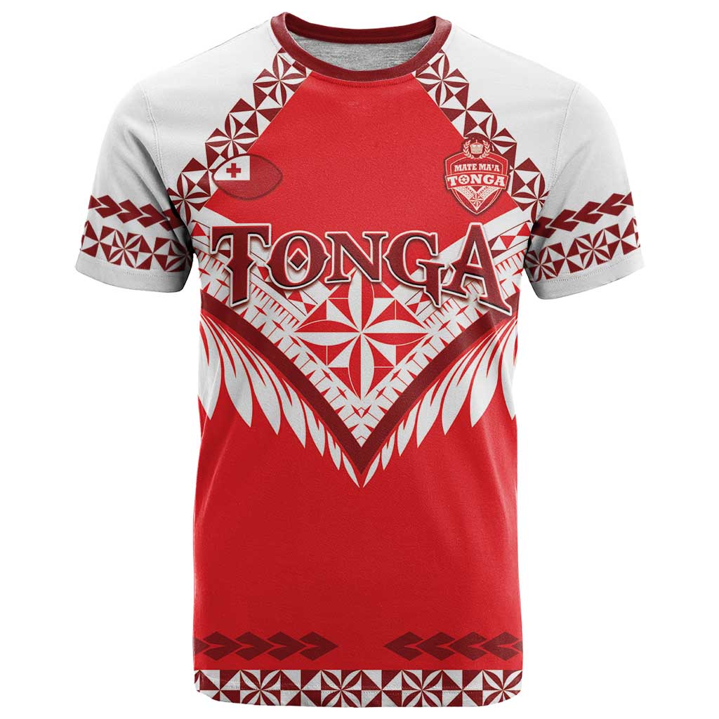 Custom Tonga Mate Maa Rugby T Shirt Go Champions