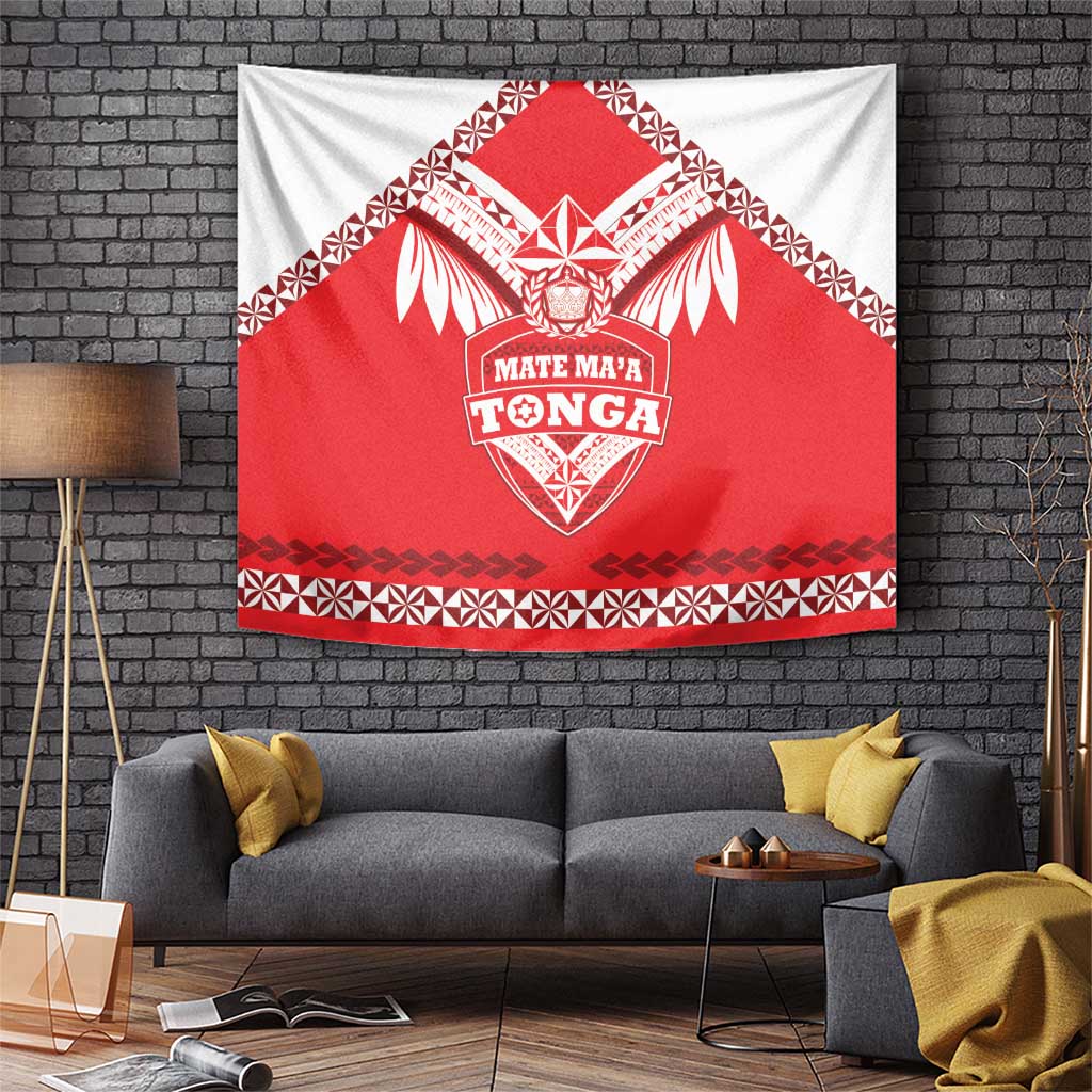 Tonga Mate Maa Rugby Tapestry Go Champions