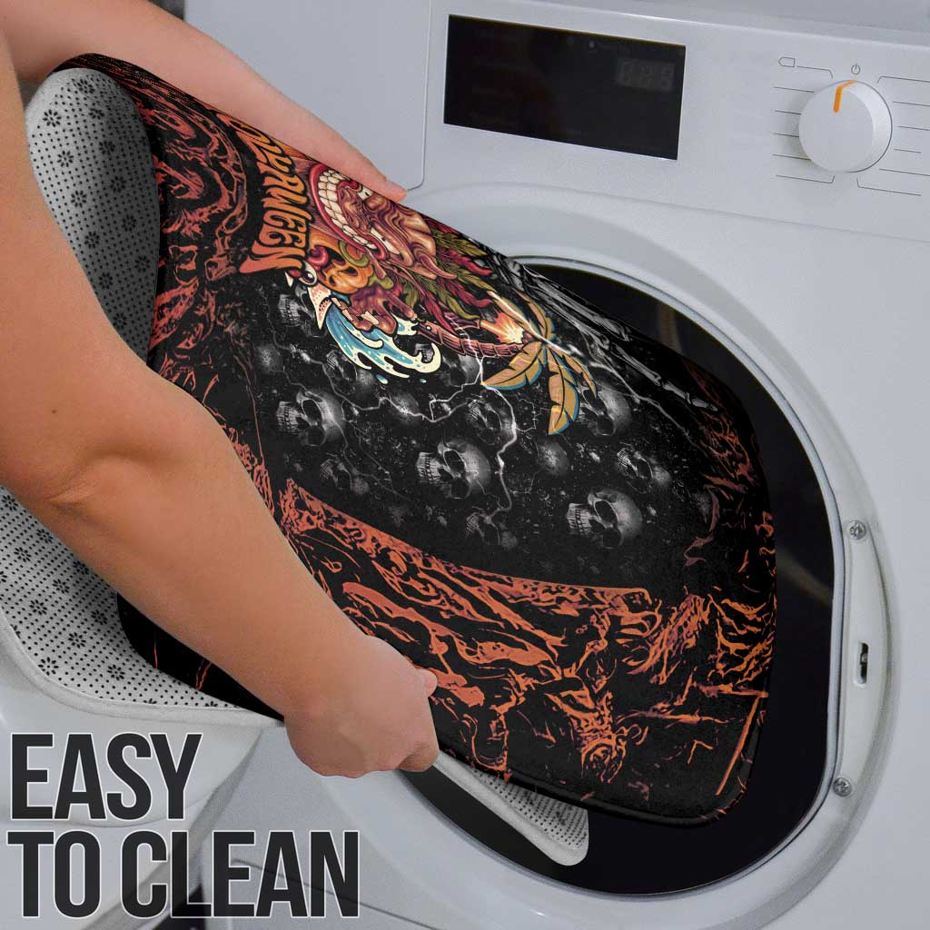 Aloha Halloween Bathroom Set Horror Tiki Heavy Metal Style - Polynesian Pride