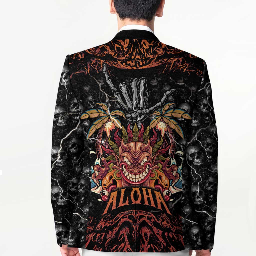 Aloha Halloween Blazer Horror Tiki Heavy Metal Style - Polynesian Pride