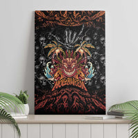 Aloha Halloween Canvas Wall Art Horror Tiki Heavy Metal Style - Polynesian Pride
