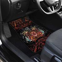Aloha Halloween Car Mats Horror Tiki Heavy Metal Style - Polynesian Pride