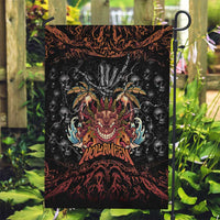 Aloha Halloween Garden Flag Horror Tiki Heavy Metal Style - Polynesian Pride